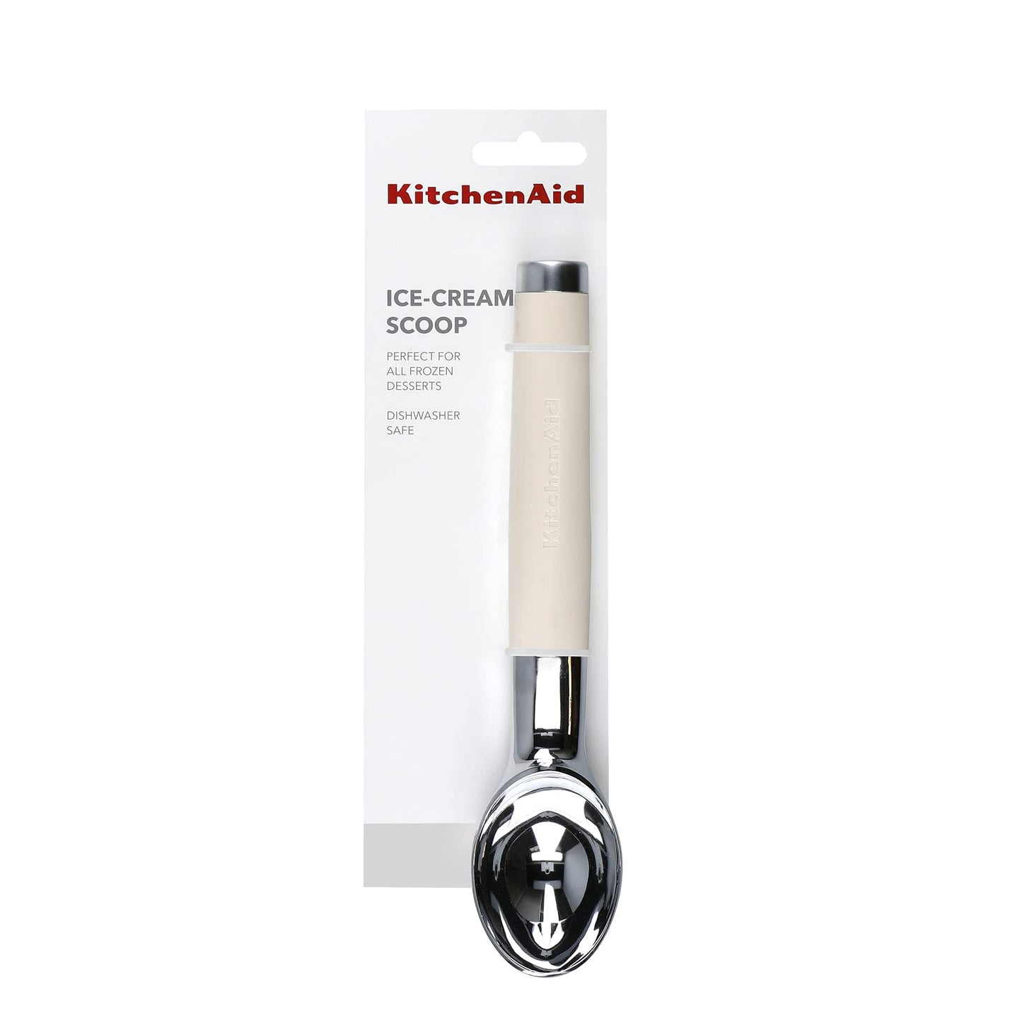 KitchenAid Pizza Cutter and Slicer, Pizza Oven Accessories, Durable and Easy to Clean Almond Cream