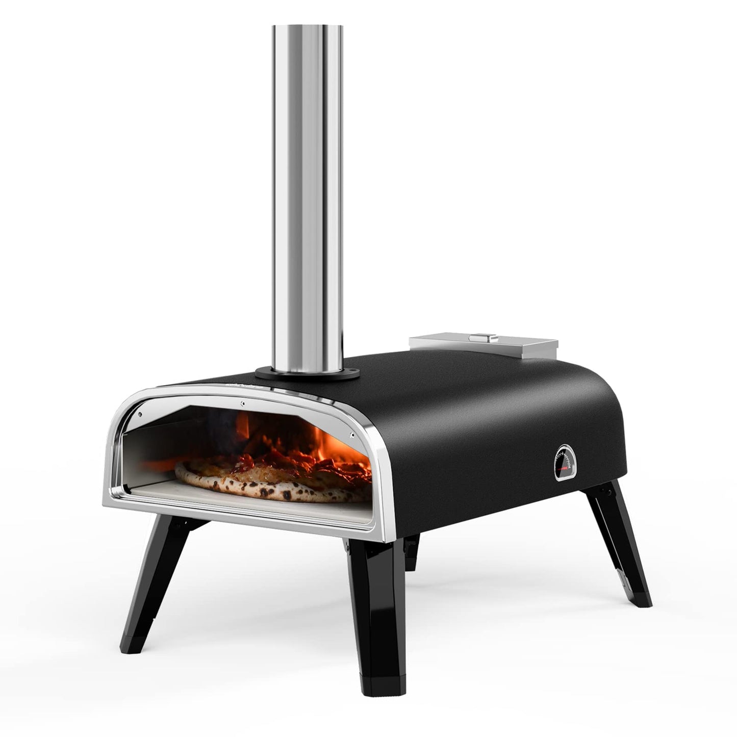 Pizza Oven Outdoor 12" Wood Fired Pizza Ovens Pellet Pizza Stove for outside, Portable Stainless Steel Pizza Oven for Backyard Pizza Oven